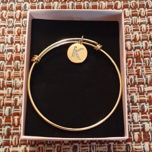 Beostar Letter K Women's Bangle With Card And Box New‎